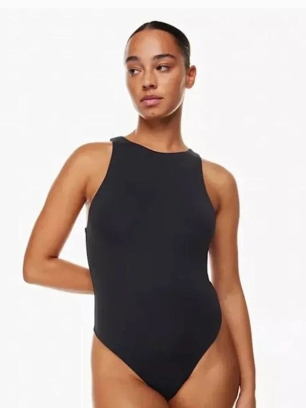 Babaton Aritzia High Neck Sleeveless Contour Bodysuit, Small